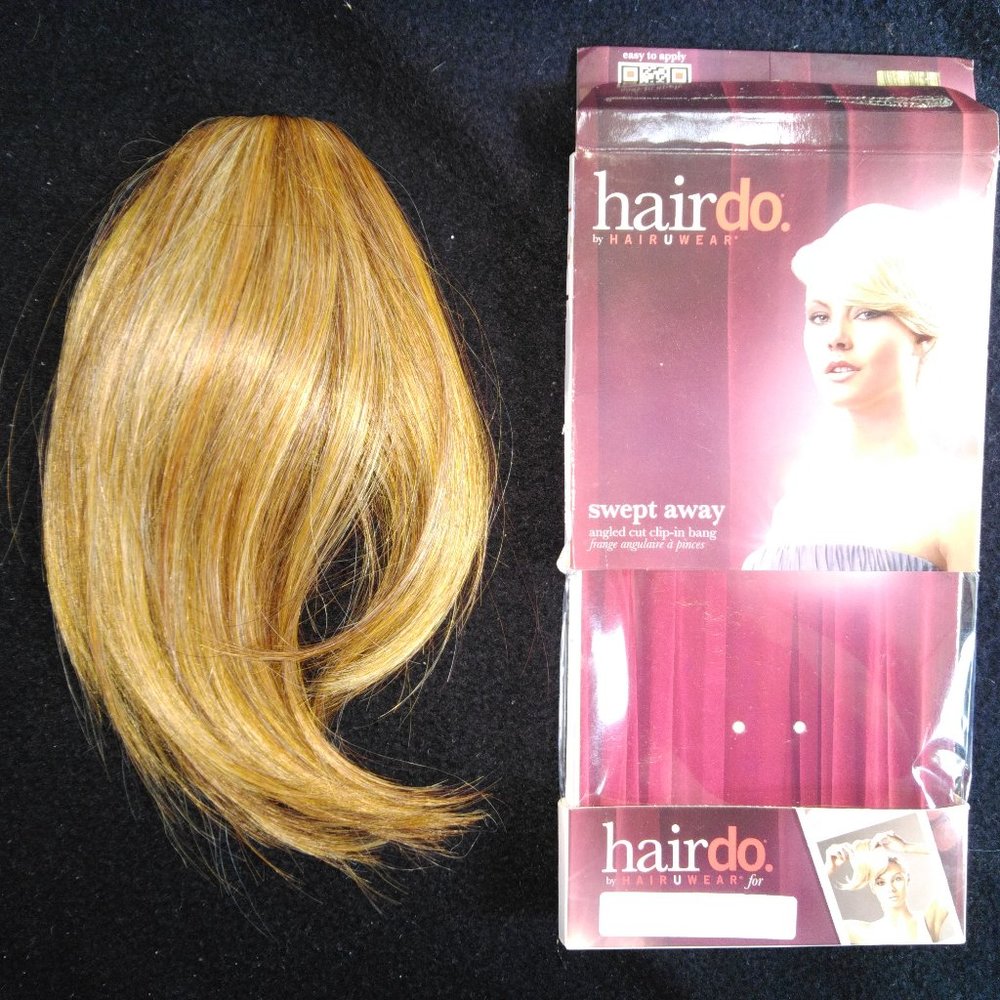 NEW!! HAIR U WEAR BLONDE ATTATCHABLE CLIP-IN BANG